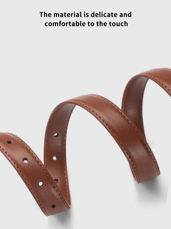 Shiny Silver Color Buckle Belt, Elegant Simple Design, Decorative Student and Younger Adult Waistband, Korean Fall Accessory, Pu Buckle Belt Shiny Silver Color Buckle Belt, Elegant Simple Design, Decorative Student and Younger Adult Waistband, Korean Fall Accessory, Pu Buckle Belt