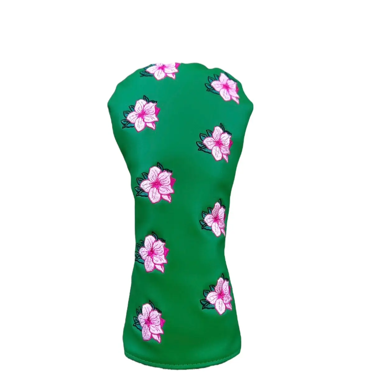 Azalea Flower Golf Headcover - Green with Vibrant Azalea Flower Design Soft Lining for Club Protection Easy to Use Versatile for Golfers