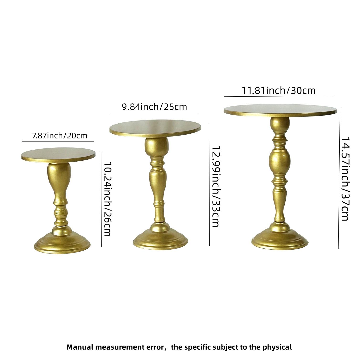 The appearance of the dessert table at the party features a 3-piece set of metal circular cake stands, arranged separately to fill the entire table. The wedding afternoon tea on the day of the wedding is absolutely stunning.  AI·