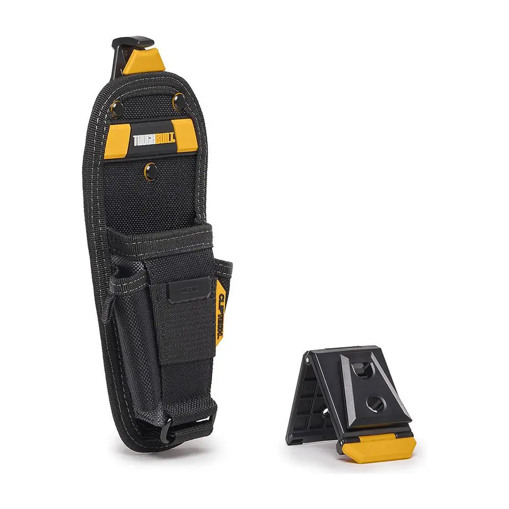 1pc TOUGHBUILT TB-CT-35-M Pliers Pouch with ClipTech, Medium, Black Polyester, Convenient Tool Pockets, Tool Organizing Bag, Tool Pouch Organizer