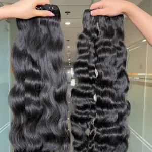 BrisRawHairCo Raw Cambodian Wavy Double Drawn Bundles High Quality Hair