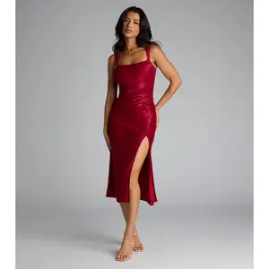 Laced in Drama Floral Midi Dress