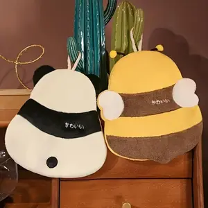 Cartoon Bear & Bee Design Hand Towel, 1 Count Portable Absorbent Hand Towel, Soft Hand Towel for Bathroom, Kitchen, Toilet, Decorative Towels