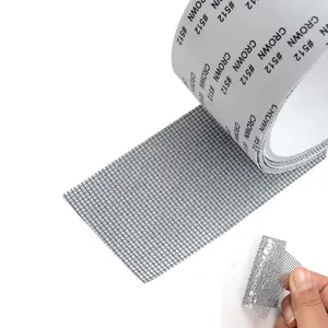 Window Screen Repair Tape(2" Wx80" L)  Adhesive Screen Repair Tape Fiberglass Screen Tape Mesh Repair for Covering Windows or Doors Pet Mesh Cage Tears Holes (Grey)