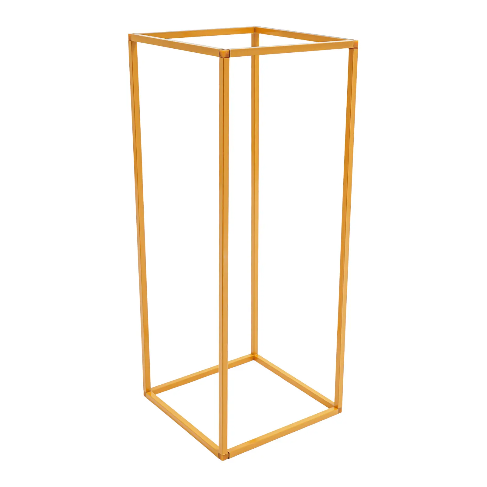 16-Pack Gold Metal Iron Flower Stands - 60cm Height, 13.3 kg Capacity, Freestanding Home Storage Racks for Flower Decor, Birthday Events, All Ages; Box-Included Organizers for Special Occasions, Baby Showers