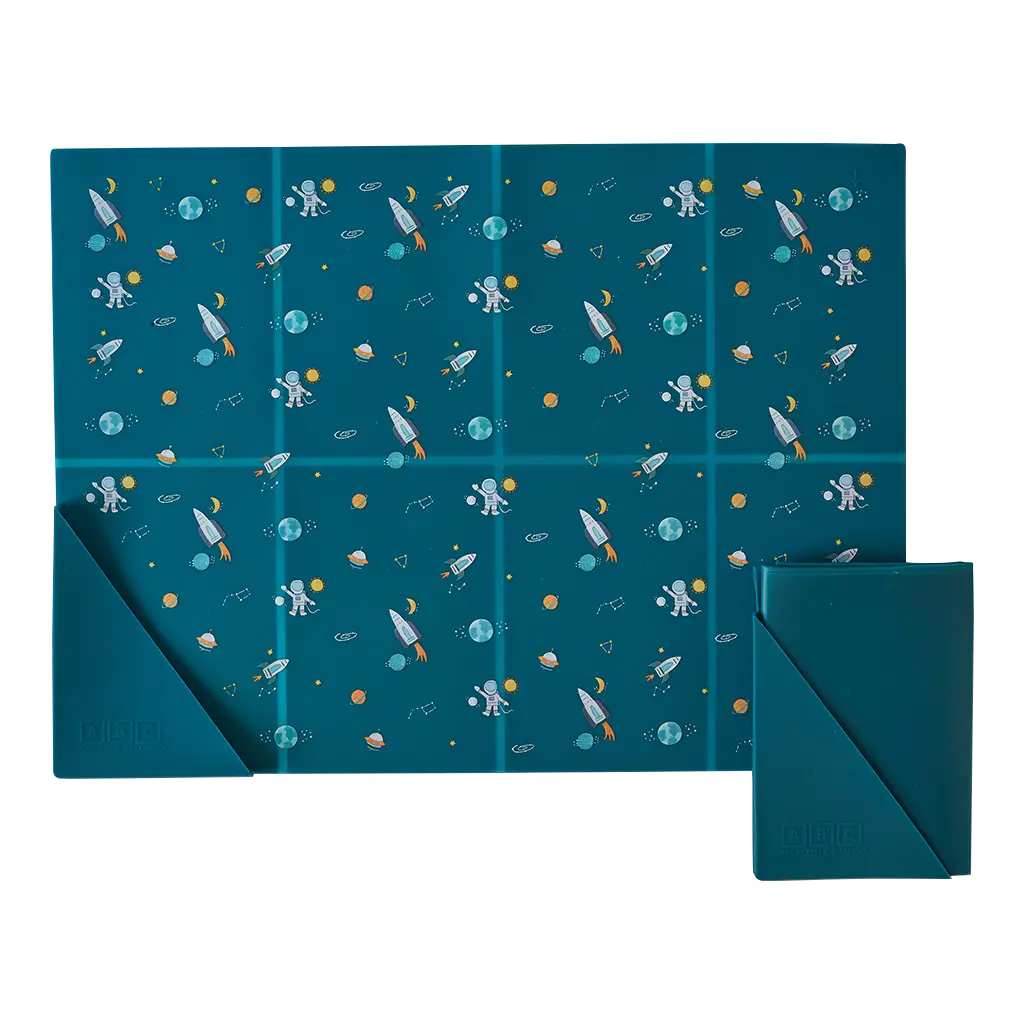Silicone Placemat Space Galaxy Blue