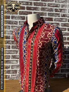 Rancho Grande Men's Fashion Long Sleeve Pavini Shirt LS021029-21 High Quality Materials for Versatile Styling