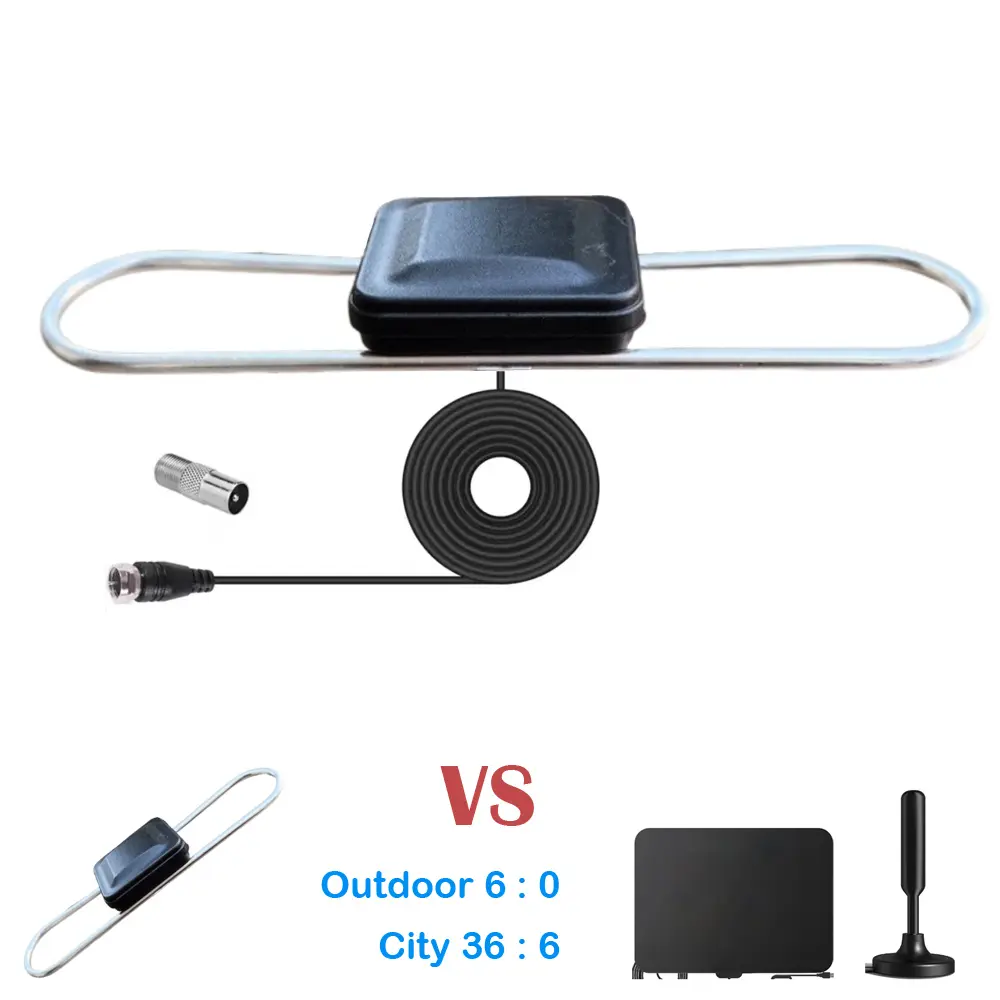 Outdoor Digital HDTV Antenna - 100 Mi Long Range, 4K 1080P UHF VHF Compatibility, Local & Cable Signal Support, Easy Installation, DIY Friendly, Weatherproof, for Attic/Outdoor Use, Works with Smart & Older TVs