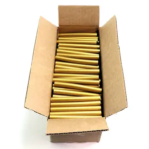 Color Stik 4" Full Size Gold Hot Glue Sticks – 5 lb box