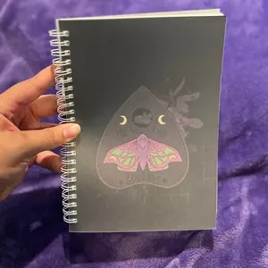 Witchy Moth Planchette Reusable Sticker Book |Sticker Collection Book, Sticker Storage Book, Sticker Binder, Sticker Album, Organizer, Ouija Board Piece sticker book