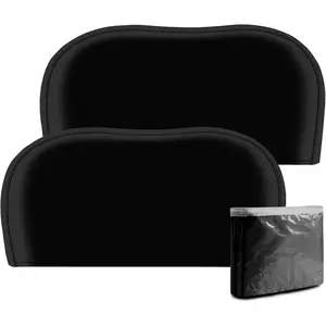 Outdoor Waterproof RV Tire Covers Dual Axle Cover - RV Wheel Covers Fit Diameter Double Wheels, Anti-UV Black Tire for Trailers Camper Trucks Cars Jeeps Vans