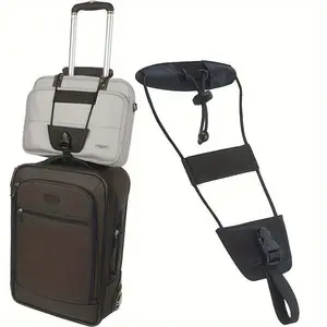 1pc Adjustable Luggage Strap, Elastic Binding Strap, Travel Suitcase Fixed Strap