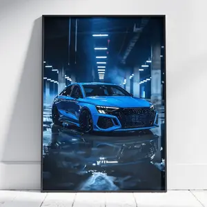 Audi RS3 print, Super car poster, German car poster, Hyper car poster, Boys room decor, Audi RS3 poster, Gift, Audi poster