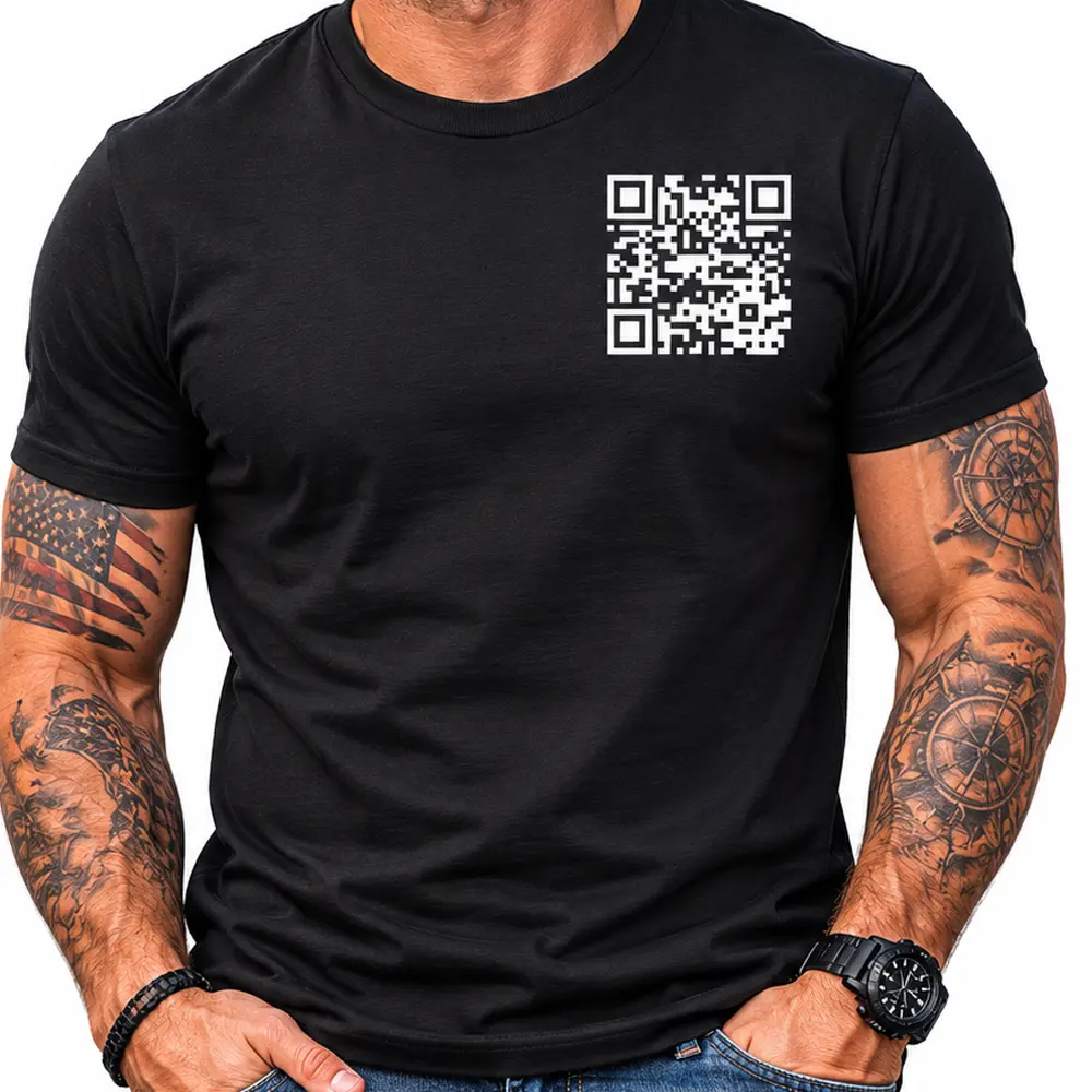 Funny "FU" QR Code Men's T-Shirt