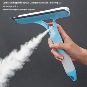 Household Glass Cleaning Tool, Bathroom Mirror Brush, 3-in-1 Window Wiper, Bathroom Scraper Cleaning Tool (Dust Removal Cloth is detachable and replaceable)