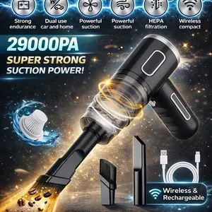 PowerClean Mini Handheld Vacuum – 120W Portable Car & Home Cleaner