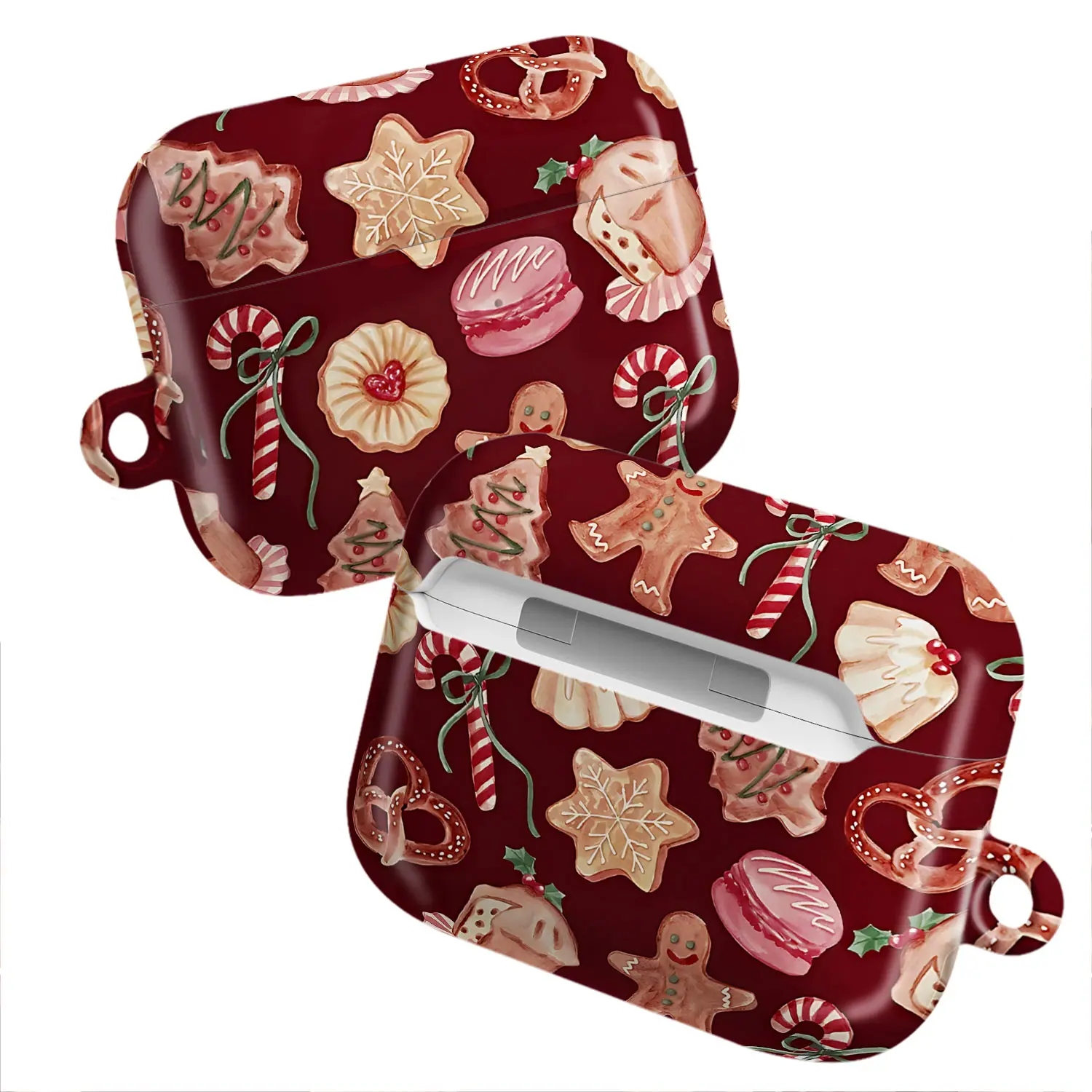 Cozy Christmas Holiday Vibe AirPods Case, Xmas Cookie Cover for AirPods 4 Airpods 3 Airpods Pro 2 AirPods Pro Gen 3 | Festive Gift Idea - Gift for Women & Girls, Childhood, Adorable Gift