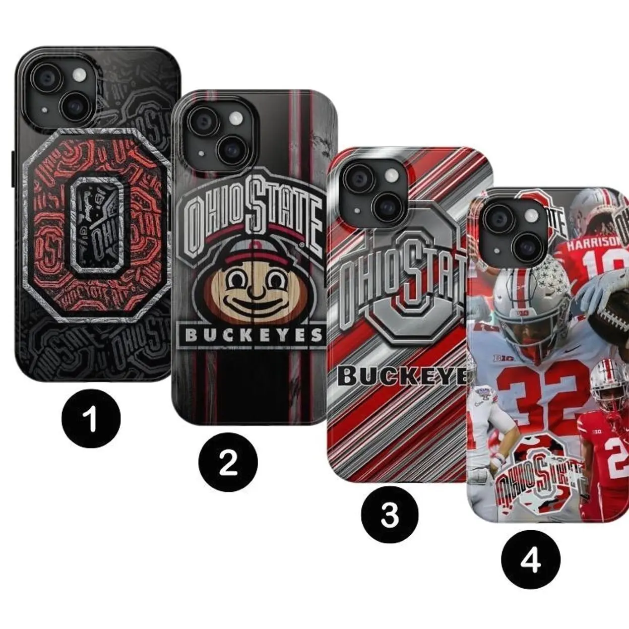 Ohio State Buck.eyes 2025 phone case Compatible with iPhone X, 11, 12, 13, 14, 15, 16, 17 Series & Galaxy Series