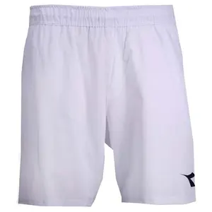 diadora Mens Bermuda Icon Shorts Tennis Casual Bottoms Casual Drawstring - White