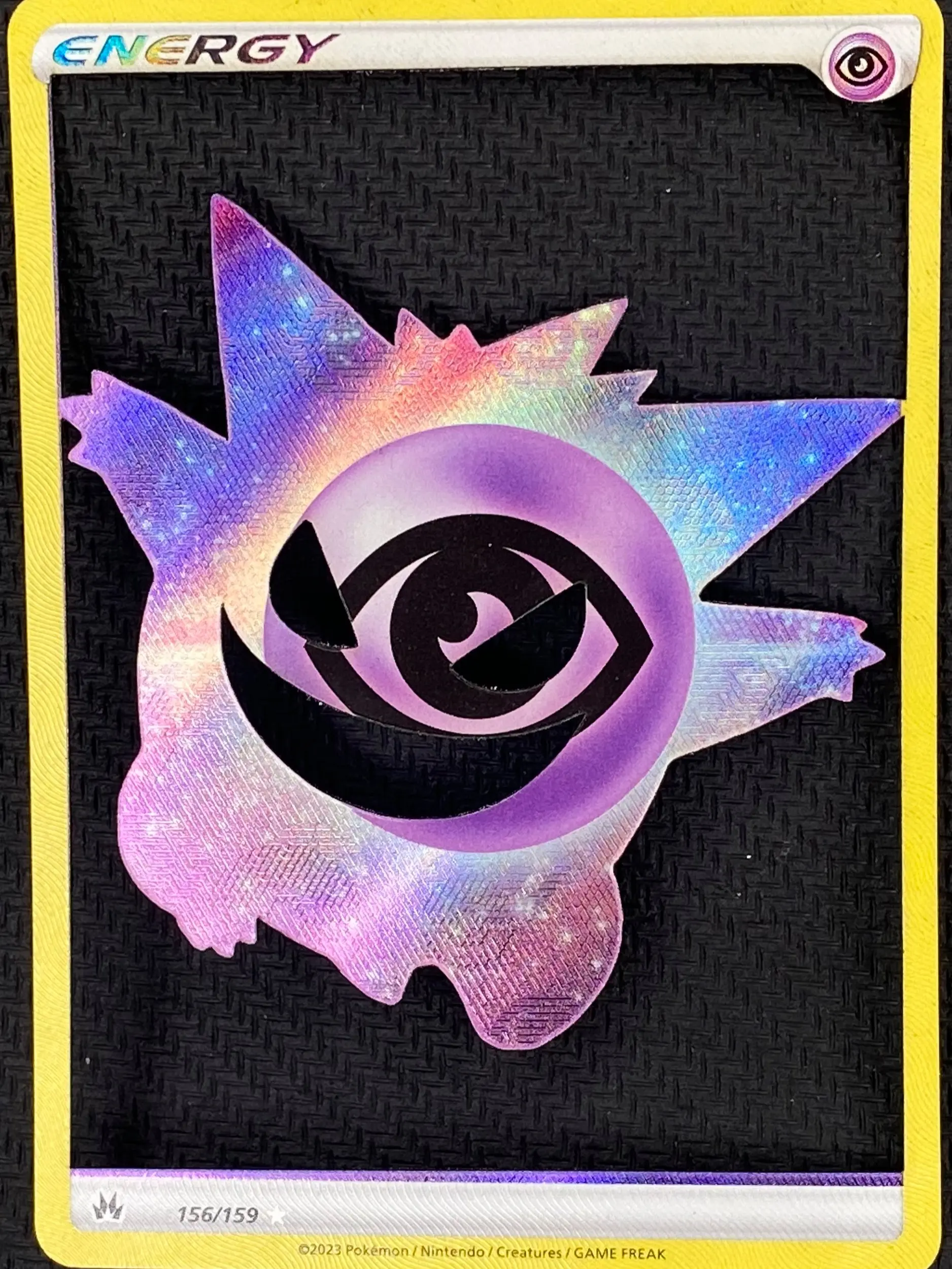 Gengar - Holo Foil Psychic Energy Silhouette