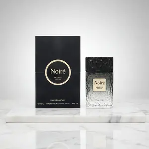Arabiyat Prestige Noire Eau de Parfum Spray - Noir Men's Fragrance, Intense Perfume, Premium Arabian Perfume, Spray-On Men's Fragrance, Long-Lasting Scents, Floral Notes, Bergamot Blend, Woody Amber Musky Base, 3.4 fl oz