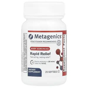 Metagenics Rapid Relief, Body Soreness , 20 Softgels