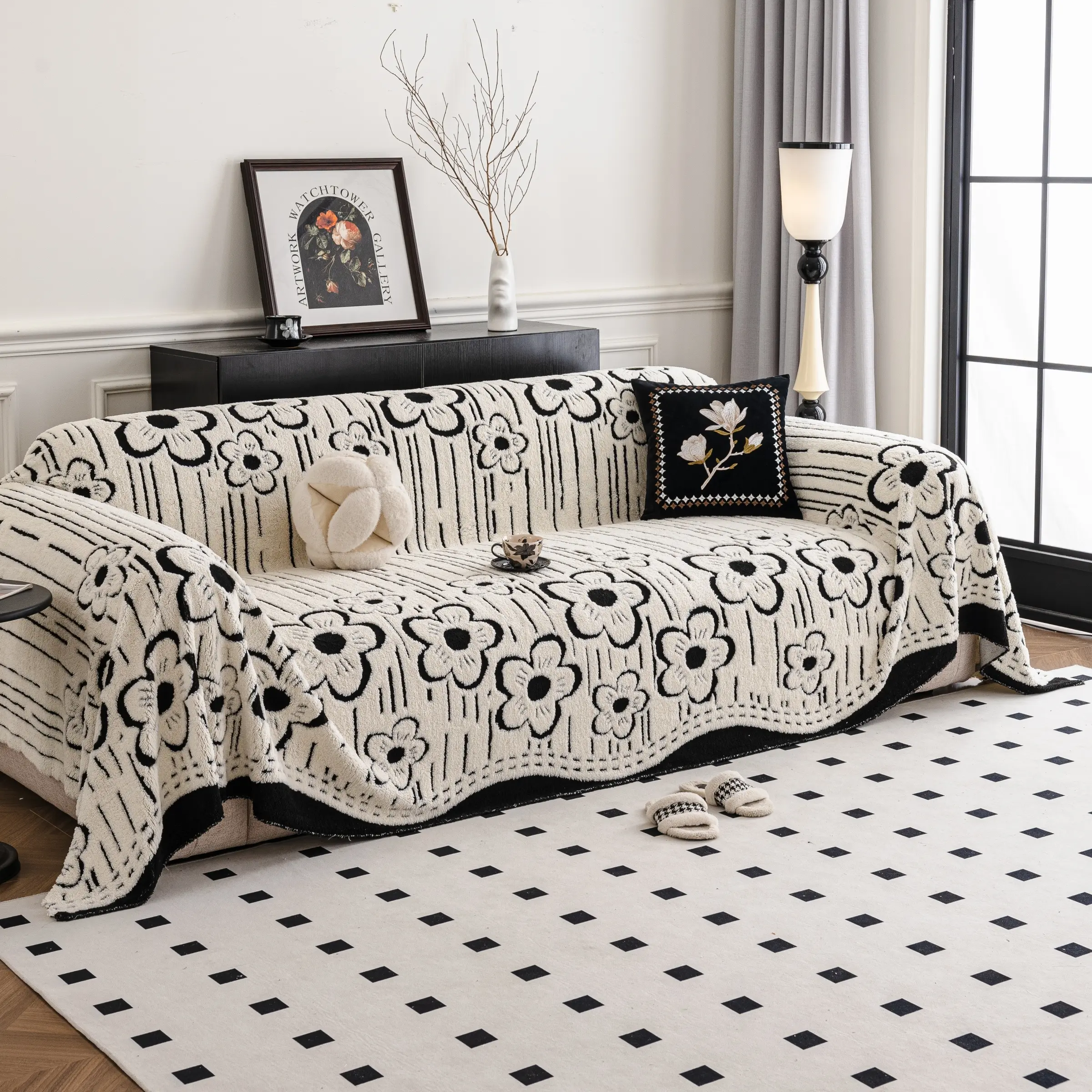 Luxury Velvet Sofa Blanket, Soft All-Season Pet-Friendly Throw, Multiple Sizes Available, Four Colors Option, Sofa Slipcover, Sofa Couch Slipcover, Cover For Sofa, Couch Covers, Slipcovers For Couches And Sofas