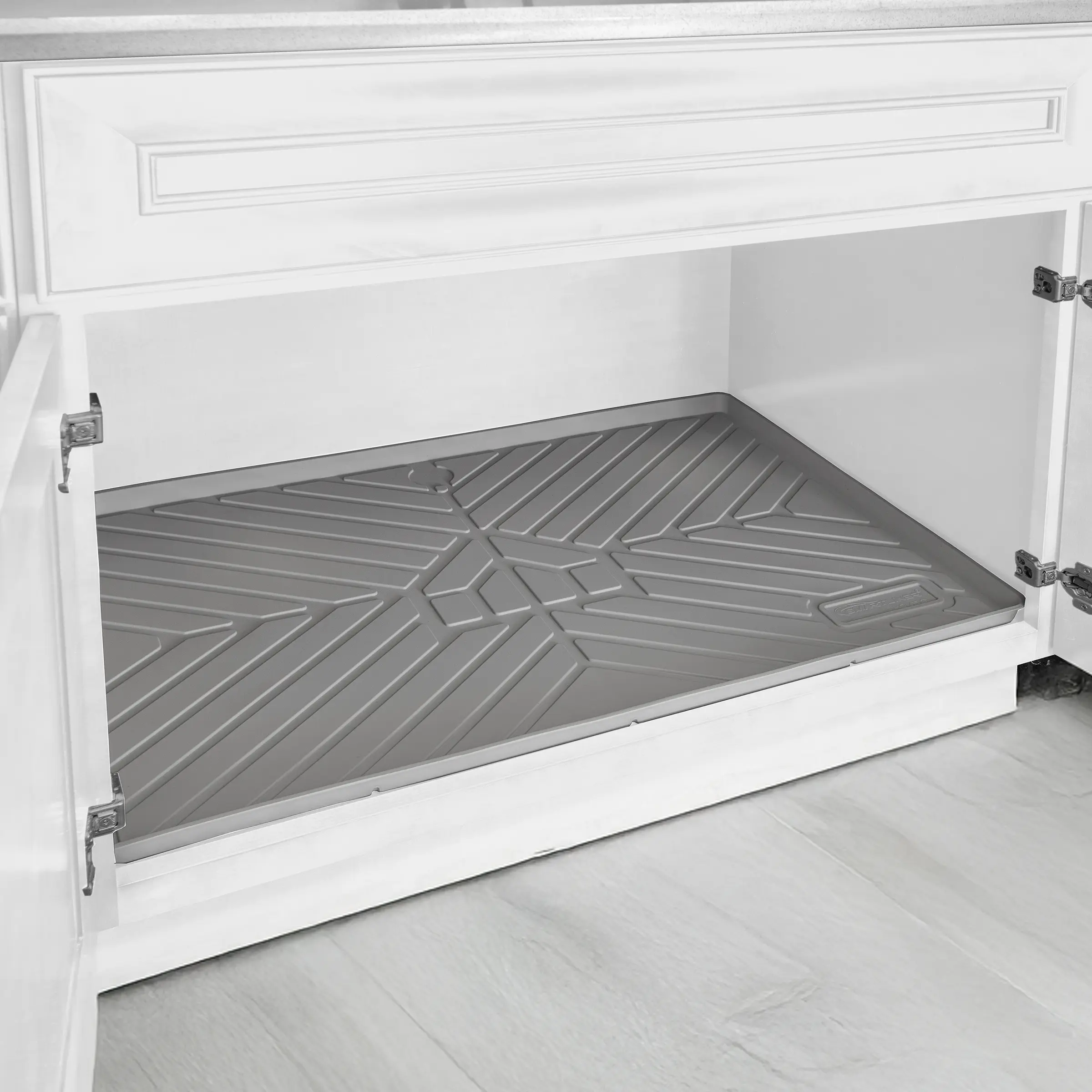 SMARTLINER HOME Under Sink Cabinet Kitchen Mats Compatible With Standard Kitchen Cabinets 22.5" x 34.5"