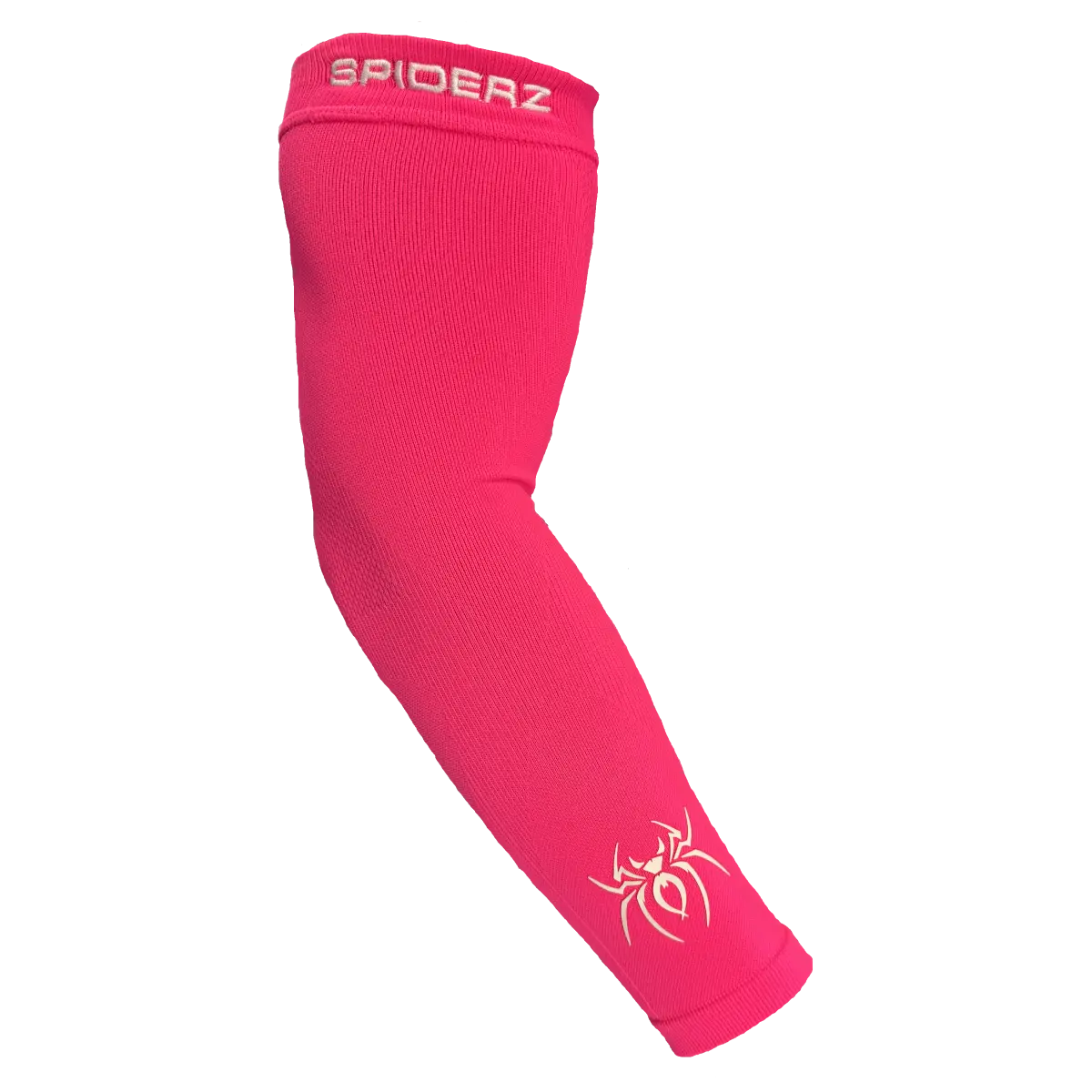 Spiderz Graduated Compression Arm Sleeve - Pink, Lightweight, Breathable, 4-Way Stretch, Available in Youth, S/M, L/XL, Sold as Individual Unit