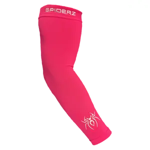 Spiderz Graduated Compression Arm Sleeve - Pink, Lightweight, Breathable, 4-Way Stretch, Available in Youth, S/M, L/XL, Sold as Individual Unit