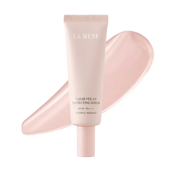 LA MUSE Peach Pink Glow Tone Up Cream(1.7 fl oz) | Lightweight Tinted Moisturizer for Radiant Skin | Hydrating Primer, Non-Sticky & Non-Greasy | Korean Skincare for All Skin Types, No Makeup Look