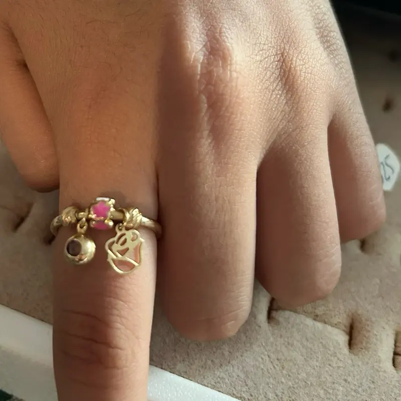 Casual Plain Dangling Ring, Multi-Size Costume Jewelry with Metal Coating, Ideal Gift for Women