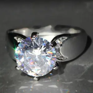 Exquisite Silver Natural Tanzanite Moon Birthstone Multi-Layer Princess Cross Ring