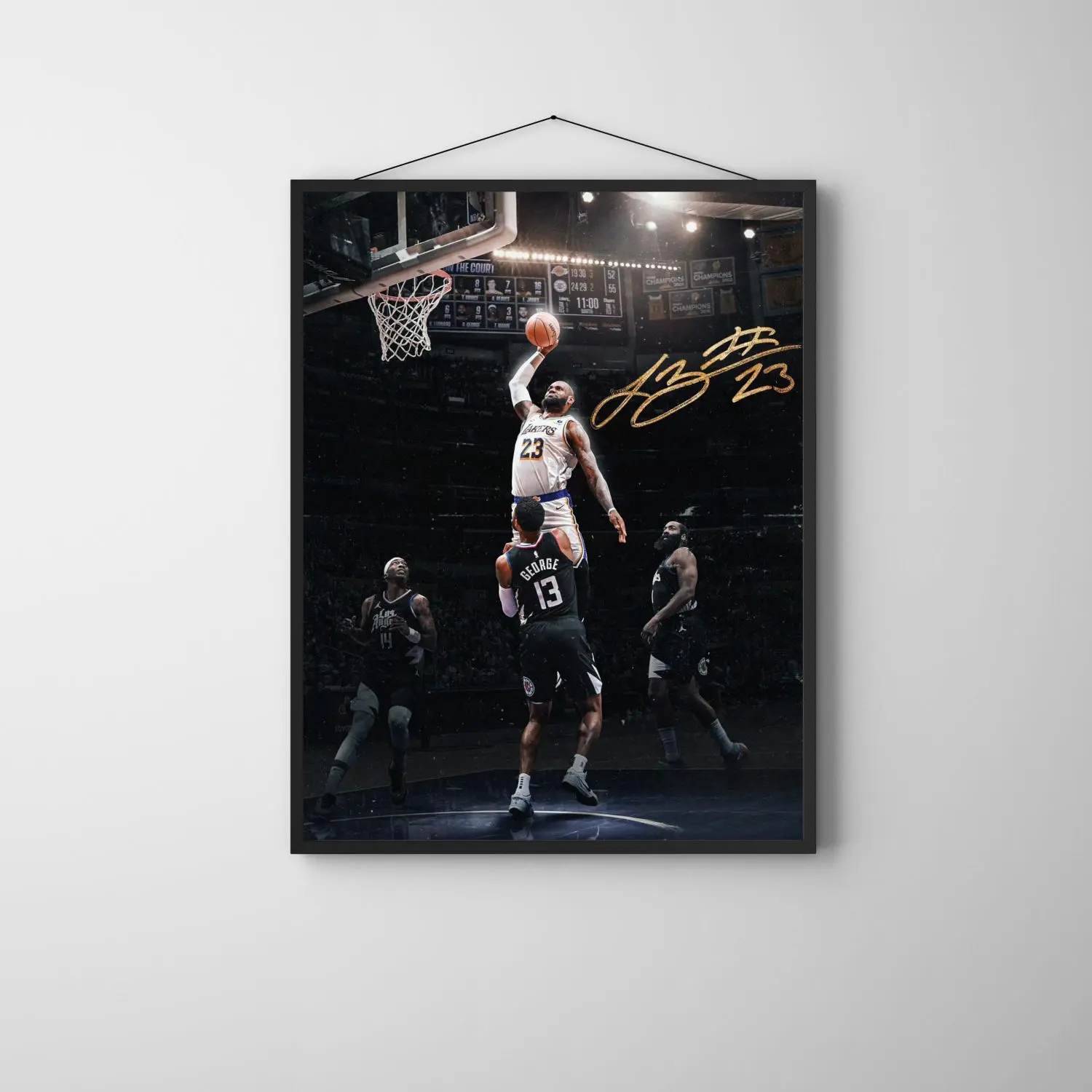 LeBron James Dunk Poster: NBA Legend Wall Art