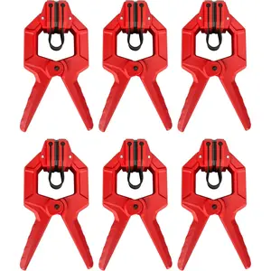 6 Pack Edge Band Clamps for Edge Clamping, Ideal for Banding on Shelving, Cabinet Edges, Plywood Edging and Laminations