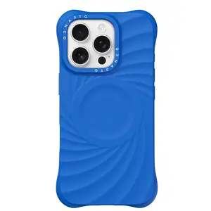 VORTUXE iPhone 17 16 Series Case 2X Military Grade Drop Tested Textured Blue Soft Touch Silicone Compatible with MagSafe