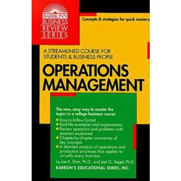 USED-Operations Management (Barron's Business Review Series) by Jae K. Shim Ph.D. (Paperback)