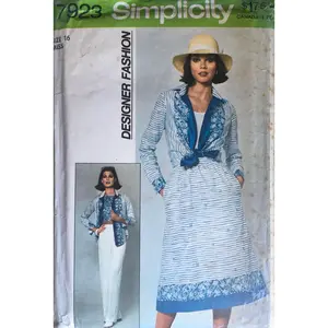Simplicity 7923 Sewing Pattern (Vintage) CUT