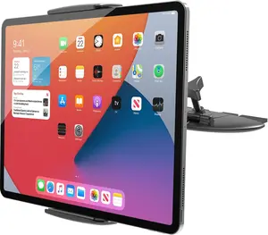 for Sturdy iPad Holder for  CD Slot Tablet Mount, 2-in-1 Universal 4.7-11" Holder for iPad Pro 11 Air Mini, , Galaxy Z Fold, Adjustable 360 Rotation, Road Trip Essentials