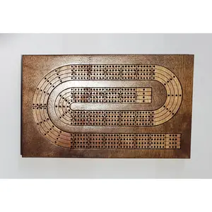 Travel Sized 4 Lane Cribbage Board - Paper Clip