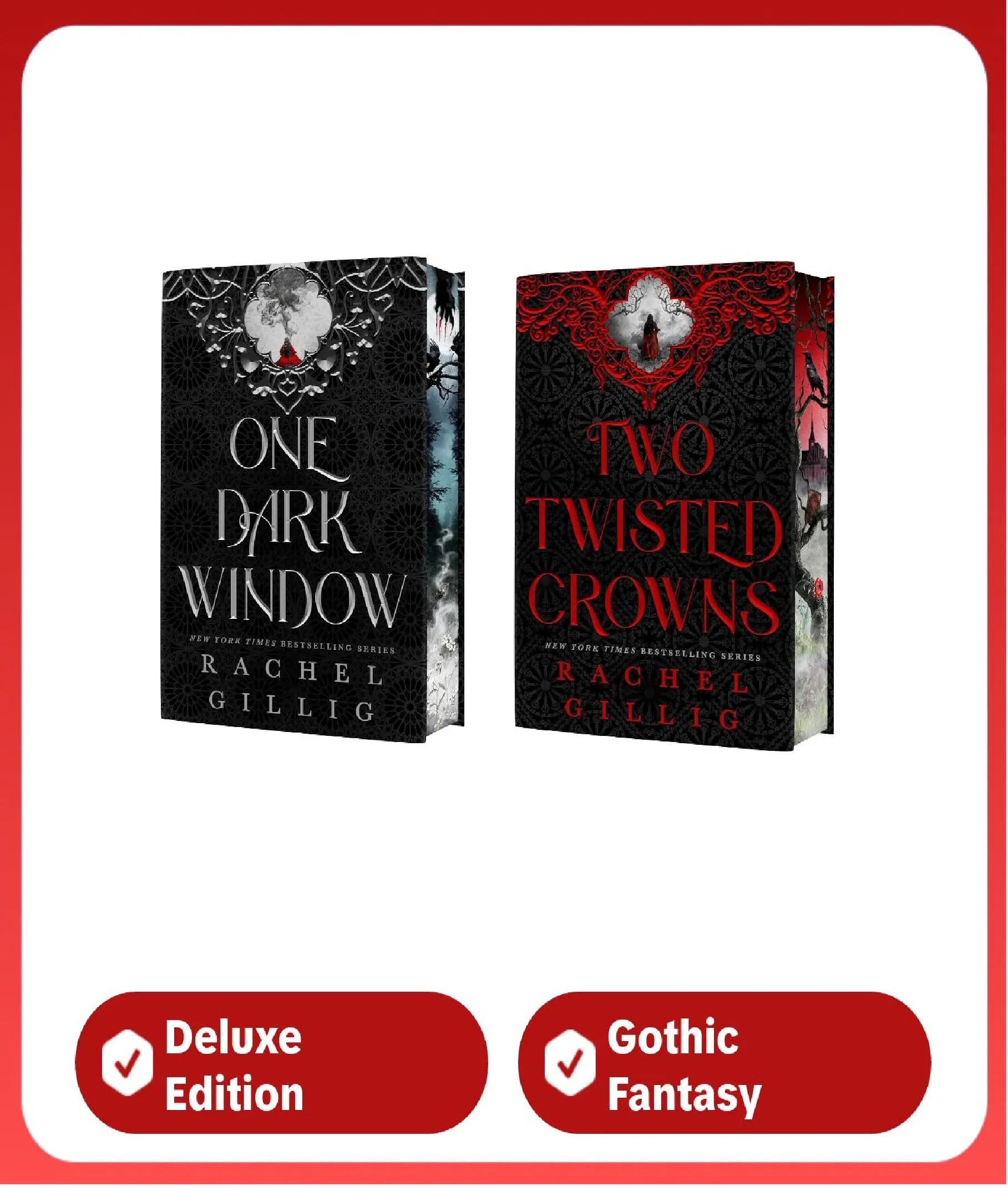 The Shepherd King 2-Book Series: Rachel Gillig’s Debut Gothic Romantasy Mystery Fantasy Adventure Novel : Dark Window -  Twisted Crowns (Deluxe Limited Hardcover Edition)