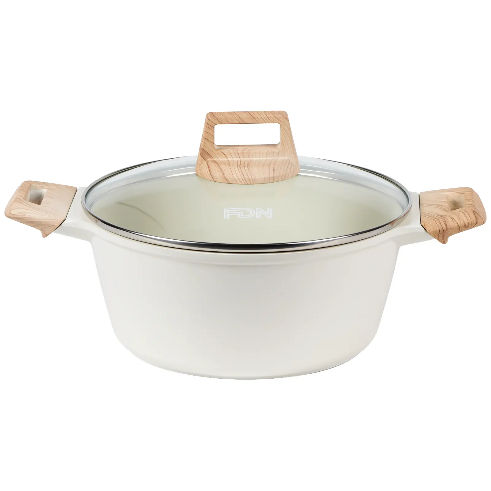 FDN 5-Qt Non-Stick Ceramic Casserole Pan, Titanium-Reinforced Deep Soup Pot Stockpot with Glass Lid, Stay-Cool Handles, Healthy Non-Toxic Stew Pot for Induction & Gas, Oven Safe Dutch Oven Alternative, deals for you
