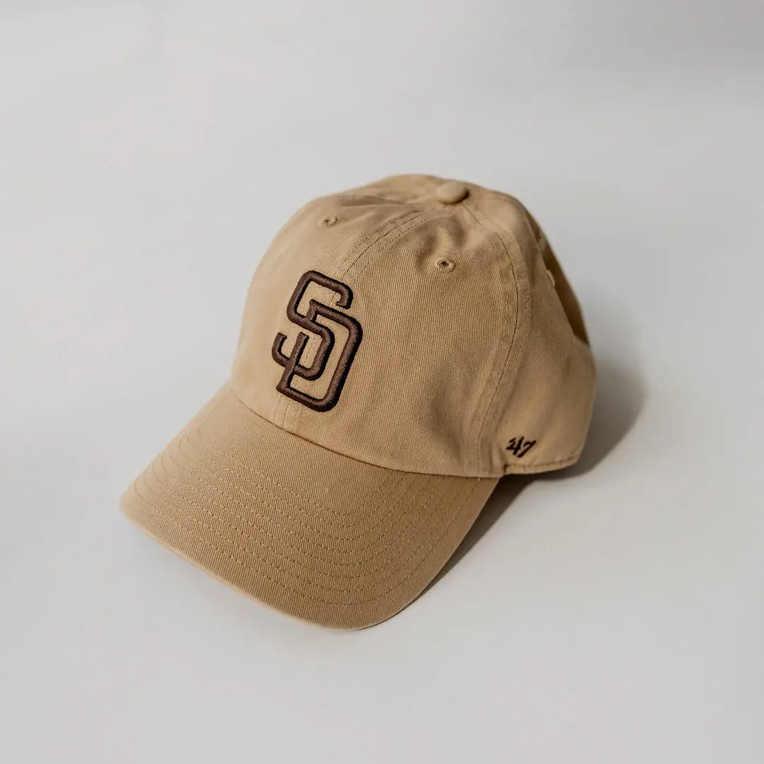 '47 Brand Padres Clean Up Hat-Khaki