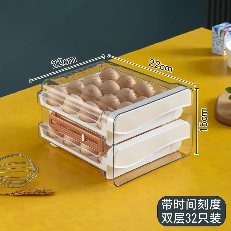 PET egg box with a time scale of 32 piec