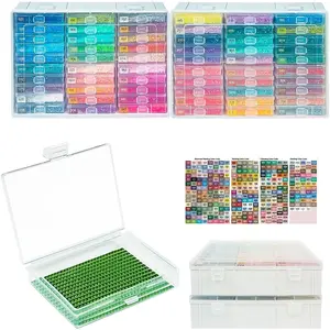 Art Trays with , 60 count  Painting Trays with  &  Art Storage,  Painting Accessories for Beads (2 Packs)