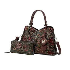 New Women's PU Soft Vintage Leather Large Capacity Multi-Pocket Portable Shoulder Bag Crossbody Handbag Party Clutch Detachable Strap High Capacity Handbag