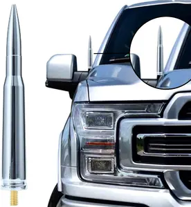Truck Accessories Bullet Antenna Black Billet Aluminum Bullet Antenna Mast with Premium Copper Hardware, Heavy Duty Replacement for Classic Pickup Trucks