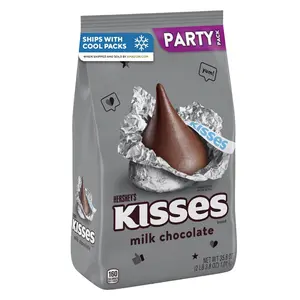 HERSHEY'S KISSES Milk Chocolate, Halloween Candy Party Pack, 35.8 oz Snack Bonbon Sweet Bite