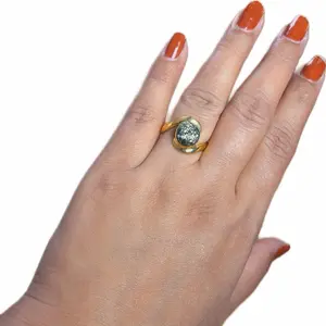 Pure Panchadhatu Pyrite Rings for Women, Non-Tarnish Fashion Costume Jewelry Accessory for Daily Wear