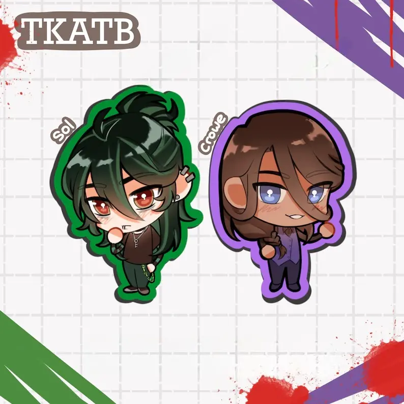 TKATB Keychain -  Sol, Crowe Acrylic Charms - Cute, Durable, And Perfect For Bags, Keys, Or Gifts. Great For Daily Use Or As Thoughtful Little Gifts For Your Friends And Yourself.